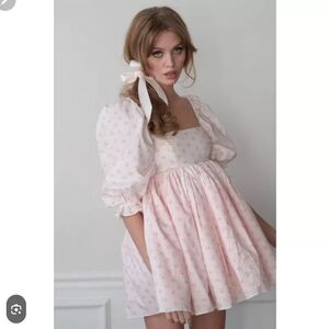 Selkie Parfait Poet Puff Dress